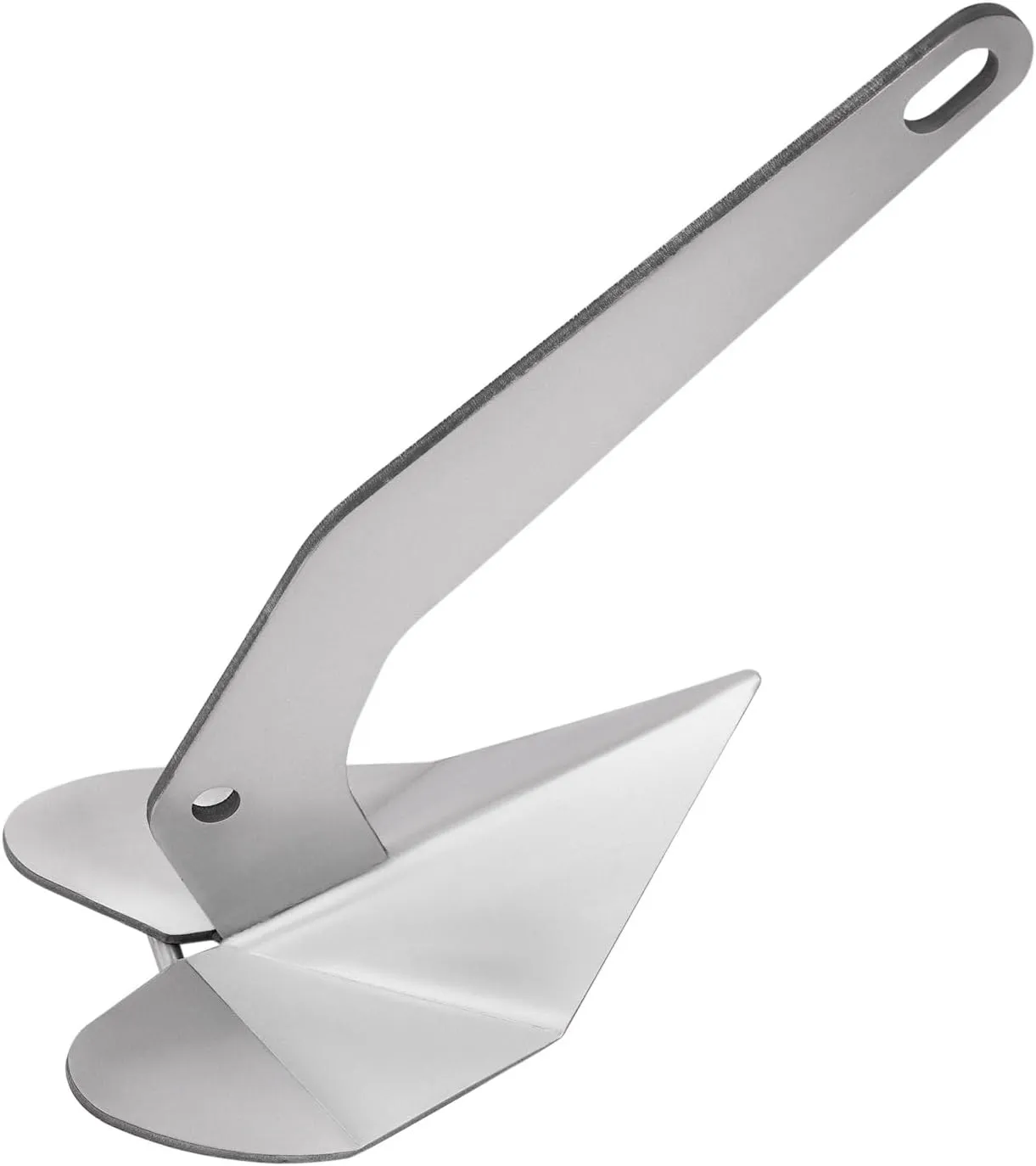 Delta Style Wing Boat Anchor, 316 Stainless Steel Heavy Duty Triangular Boat Anchor, 14lb Wing Style Boat Anchor for Boat, Small Yachts, Deck
