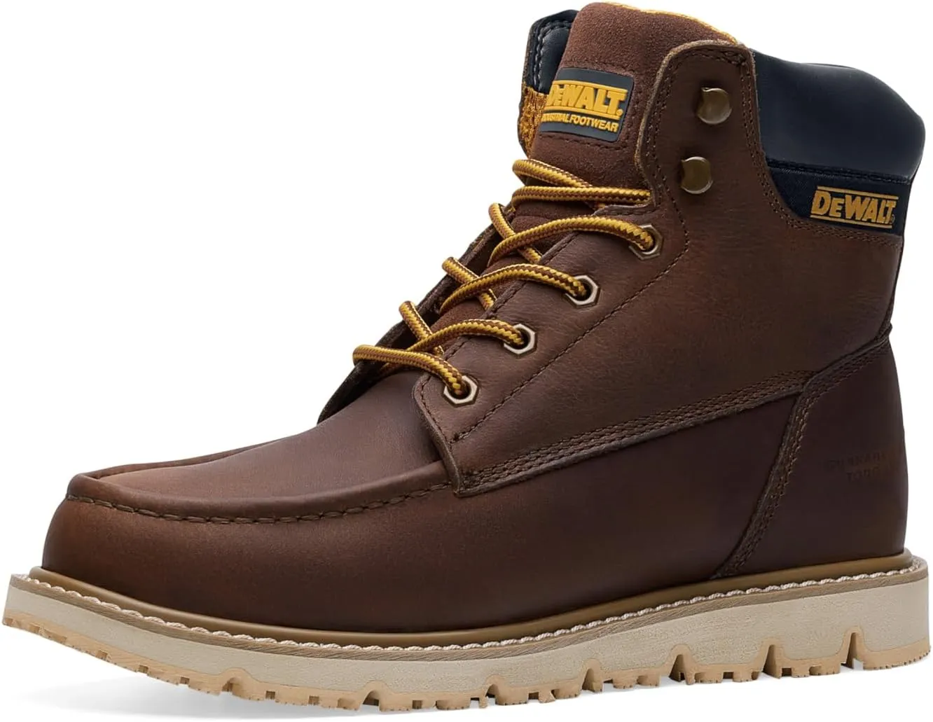 DEWALT Syracuse Work Boots for Men Soft Toe Leather Boots for Construction Work & Safety Footwear botas de trabajo para hombre