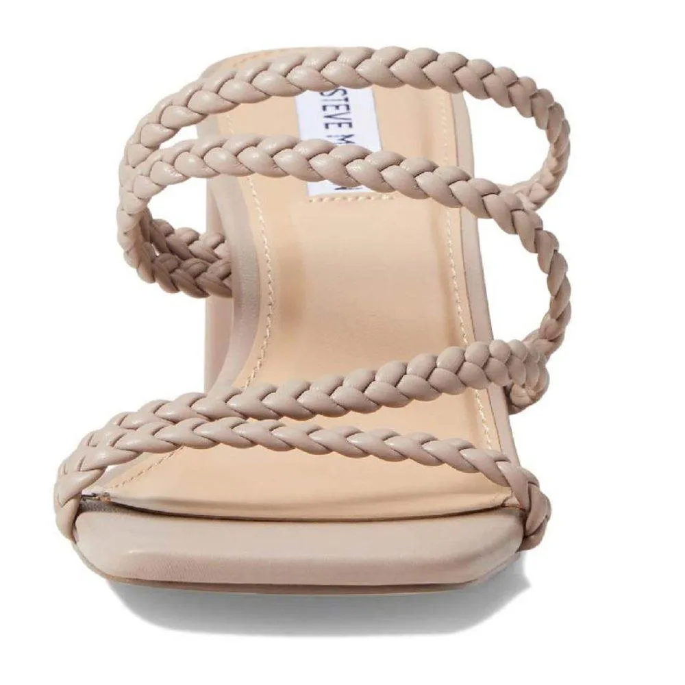 Dion Taupe Braided Heeled Sandals