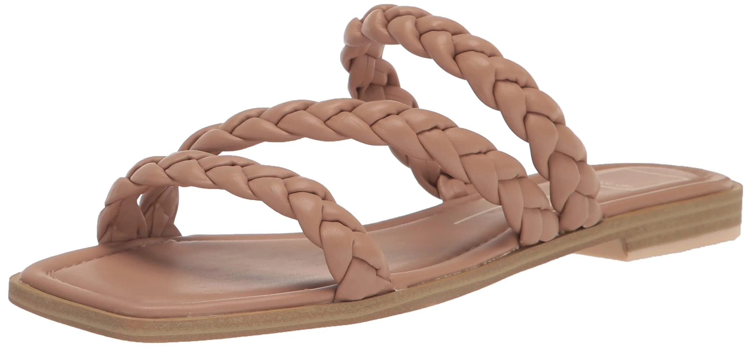 DOLCE VITA Women's IMAN Flat Sandal, Cafe Stella, 6.5