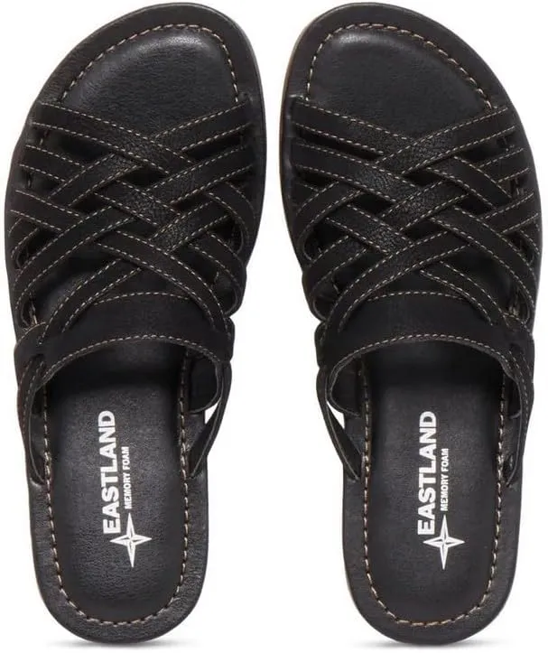 Eastland Women's Woven Slide Flat Sandal