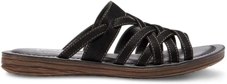 Eastland Women's Woven Slide Flat Sandal