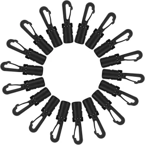 Elastic Rope End Hook 20pcs Kayak Anchor Cleat for Boat Dock Mooring Tie Hook