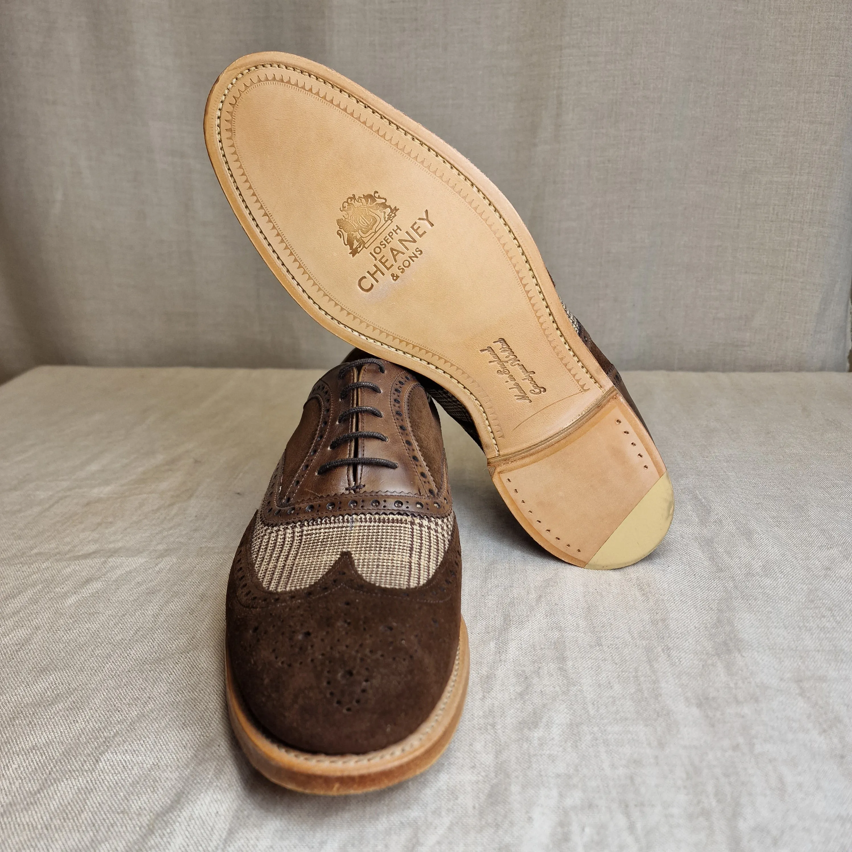 Ernest II Mocha/Plough/Deans suede (8F, 8.5F & 9F) Joseph Chenaey & Sons