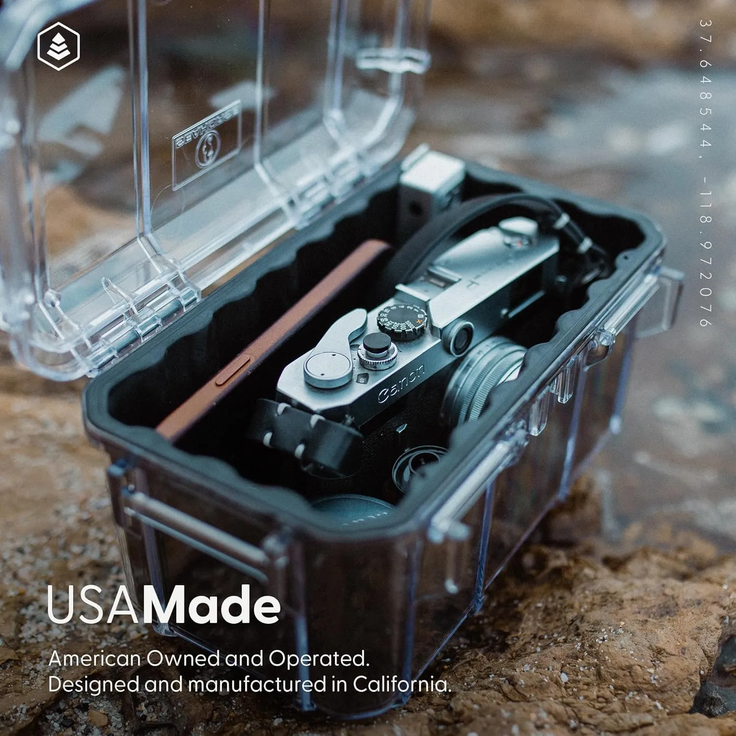 Evergreen 58 Waterproof Dry Box Protective Case - Travel Safe/Mil Spec/USA Made - for Cameras, Lenses, Phones, Pistols, First Aid, Boating, Water Sports, Tacklebox, Ammo Can, Deck Boxes