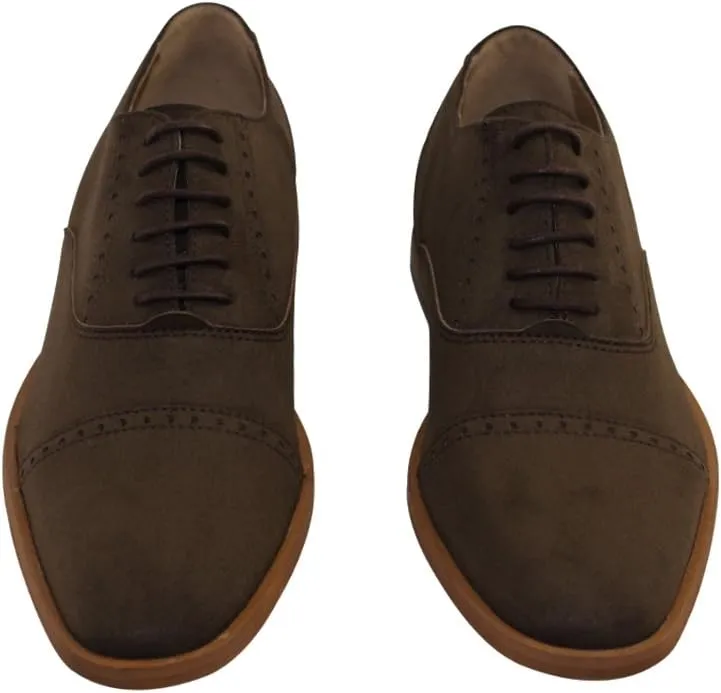 FAIR Men's Vegan Suede Oxford in Brown