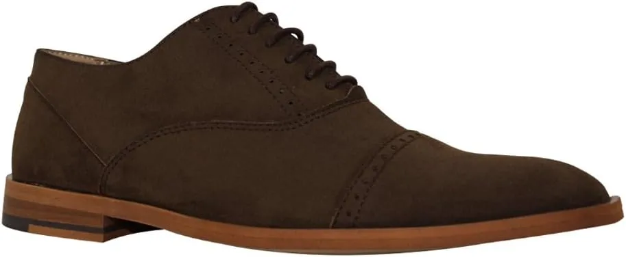 FAIR Men's Vegan Suede Oxford in Brown
