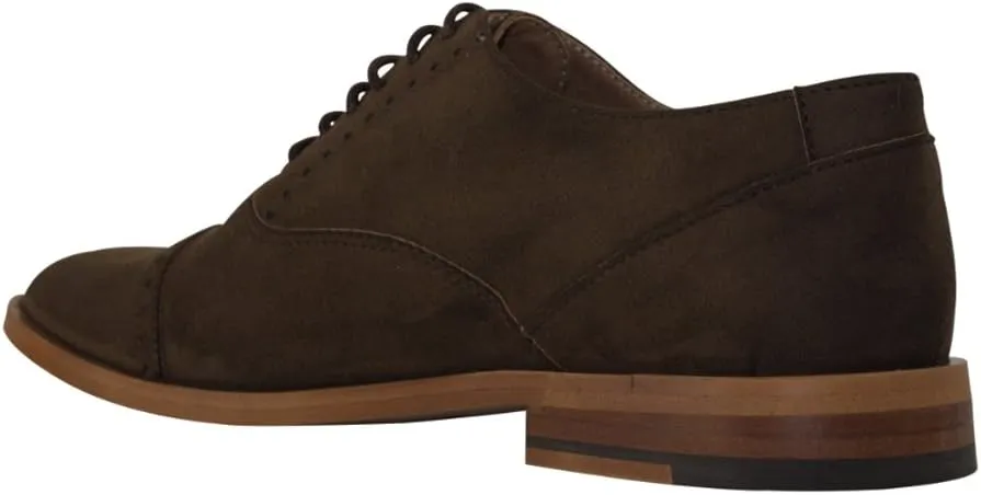 FAIR Men's Vegan Suede Oxford in Brown