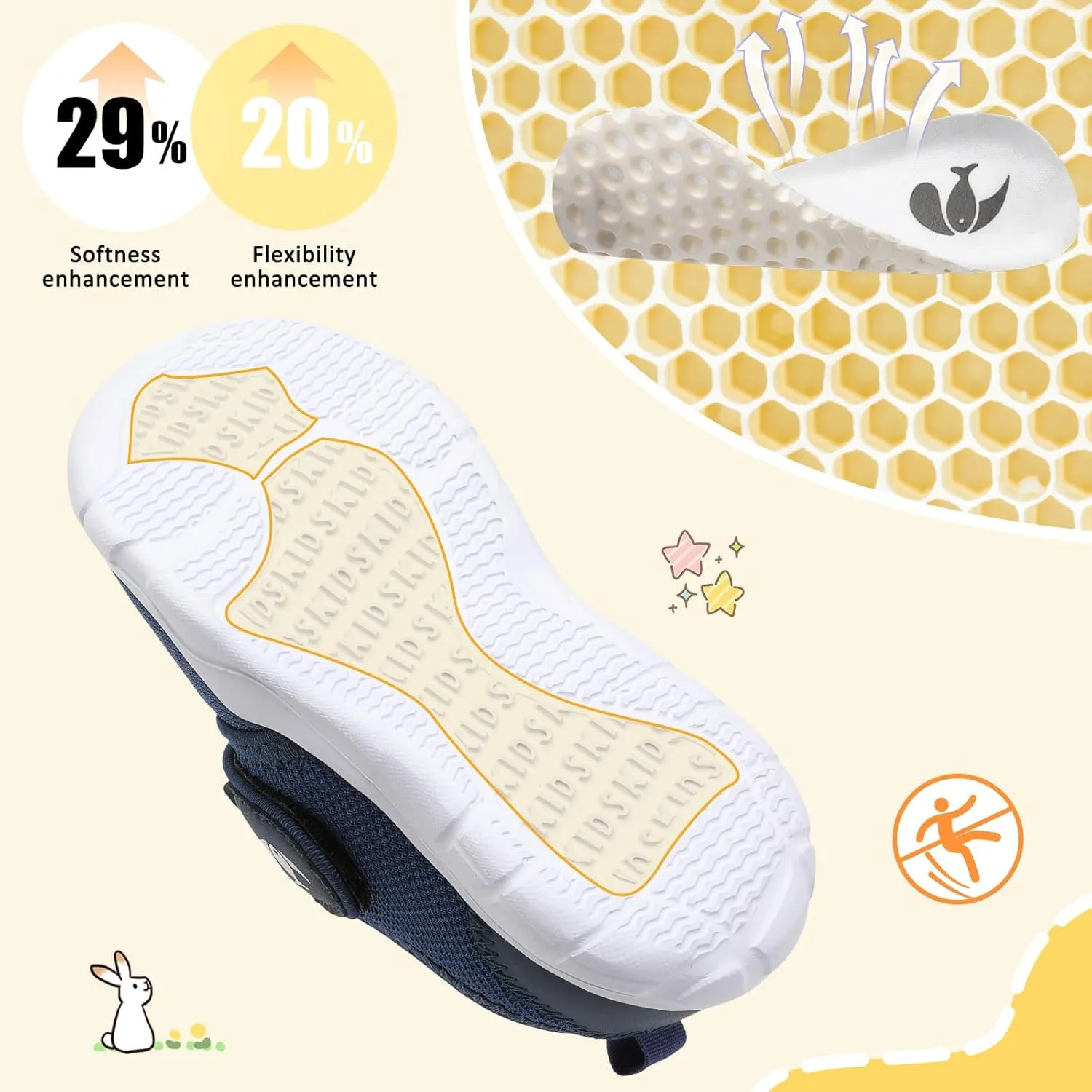 FEETCITY Toddler Shoes Boys Girls Toddler Slip On Sneakers Kids Tennis Shoes Sports Shoe Walking Shoe