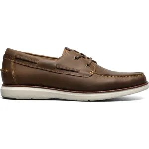Florsheim Tropics Brown Chocolate Elastic Lace Moc Toe Men’s Boat Shoe