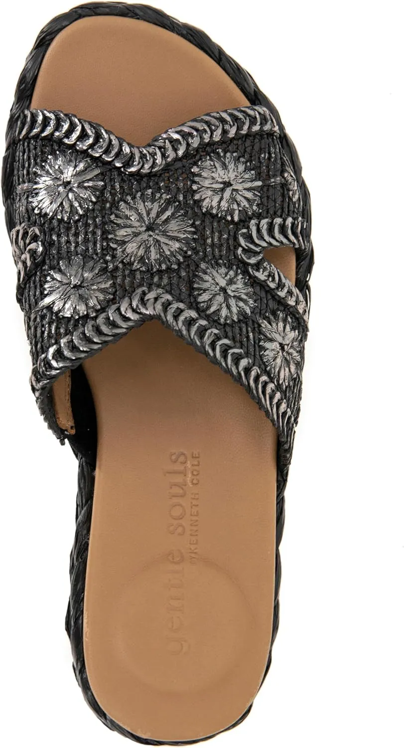 Gentle Souls by Kenneth Cole Women's Tristan Woven Slide Sandal