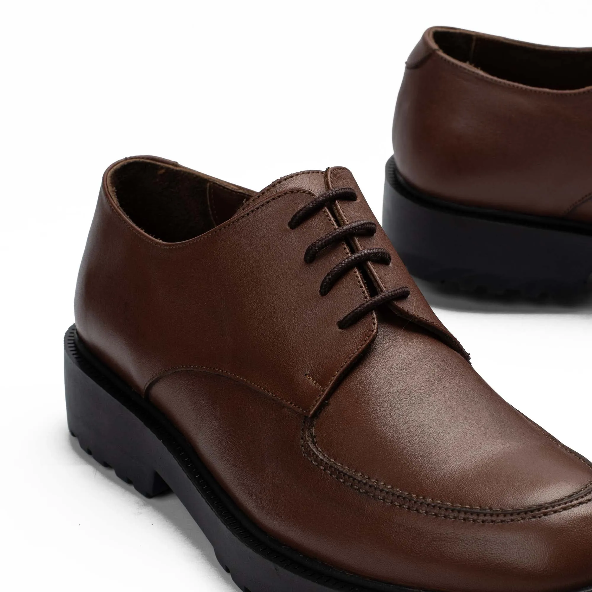Genuine Leather Chunky Ox –Brown