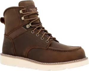 Georgia Boot Core 37 Wedge Steel Toe Work Boot, Brown, Size 10.5(W)