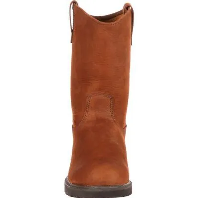 Georgia Boot Steel Toe Brown Static Dissipative Men's Work Pull On Boot G4673 **ONLINE ONLY