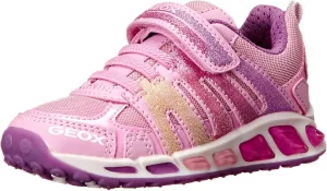 Geox Junior Shuttle Girl 2 Sneaker (Toddler/Little Kid/Big Kid), Pink, 37 EU (5 M US Big Kid)