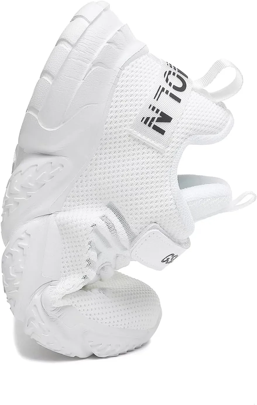 GSLMOLN Boys Girls Tennis Breathable Slip on Shoes School Casual Walking/Running Sports Kids Sneakers