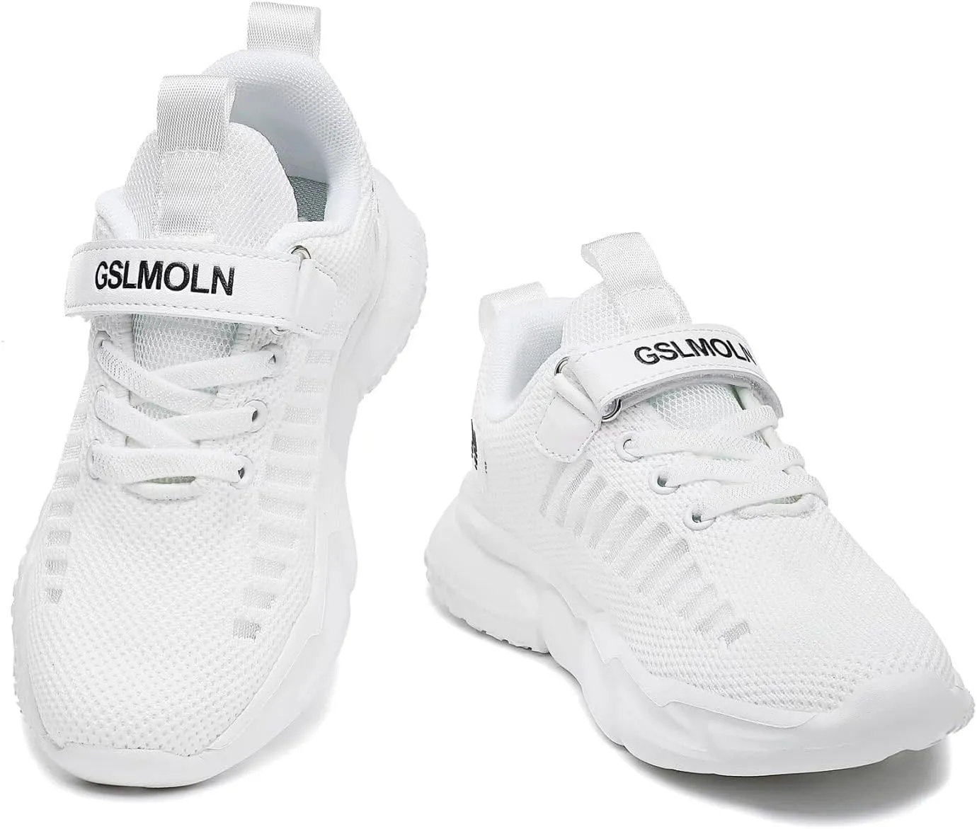 GSLMOLN Boys Girls Tennis Breathable Slip on Shoes School Casual Walking/Running Sports Kids Sneakers