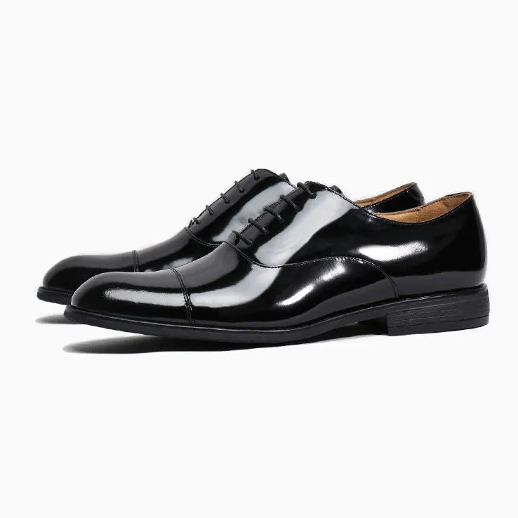 Handmade Polished Cow Leather Oxford Dress Shoes
