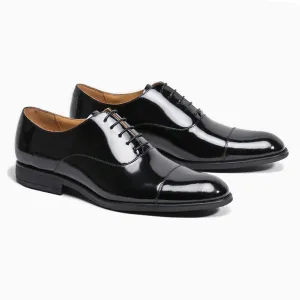 Handmade Polished Cow Leather Oxford Dress Shoes