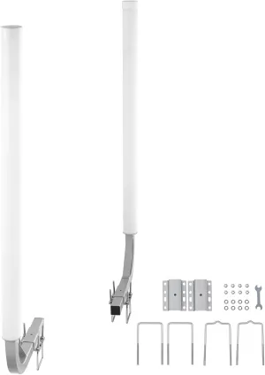 Happybuy Marine Trailer Guide Set, 48" Adjustable Poles, Pair of Steel Supports with PVC Coating, Ideal for Ski, Fishing, and Sailboat Trailers