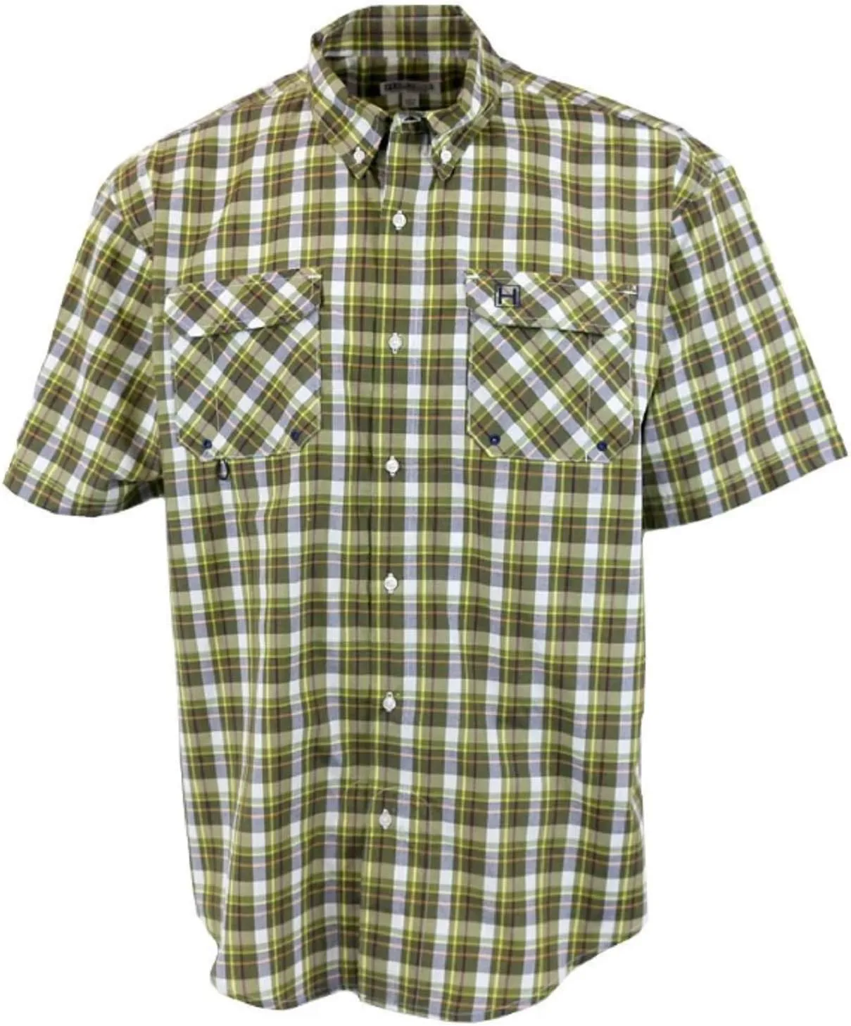 Heybo Outdoors Fishing The Guide Performance Shirt Adult Full Button Fishing Shirt All Weather, Breathable and Lightweight
