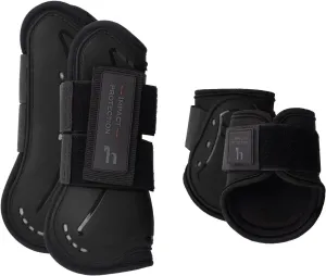 HORZE Armour Airflow Tendon & Fetlock Boot Set - Black - Horse