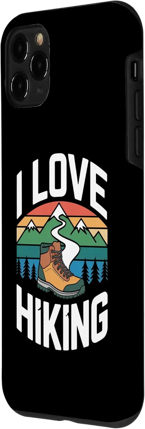 I Love Hiking Mountain Trail Enthusiast Case for iPhone 11 Pro