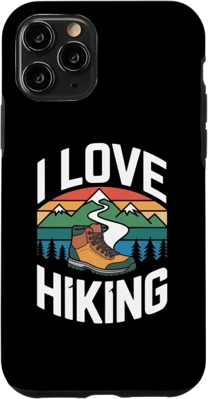 I Love Hiking Mountain Trail Enthusiast Case for iPhone 11 Pro