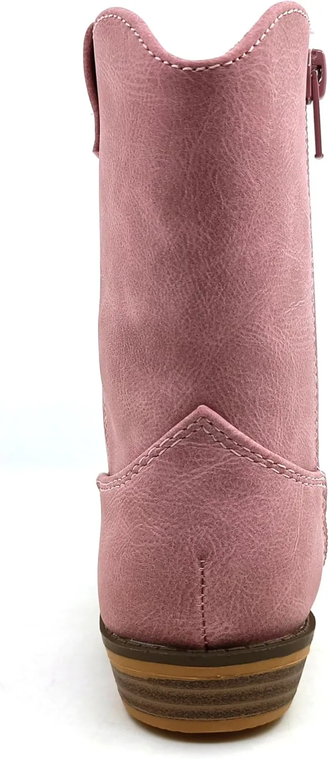 ICEBIRDS Little Kid's and Toddler Western Cowboy Boot