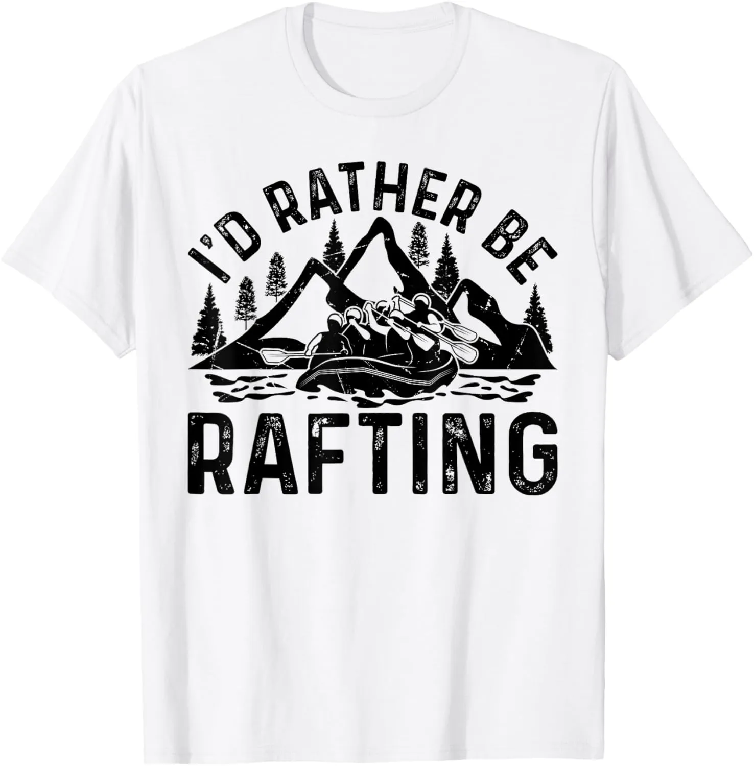 I'd Rather Be Rafting - Water Sports White Water Rafting T-Shirt