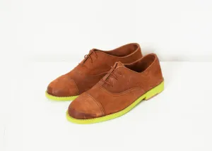 in Oxford Automation-ready High-quality Natural/Lime Suede