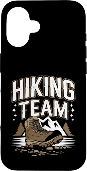 iPhone 16 Rustic Hiking Team Outdoor Trekking Boot Backpacking Trip Case