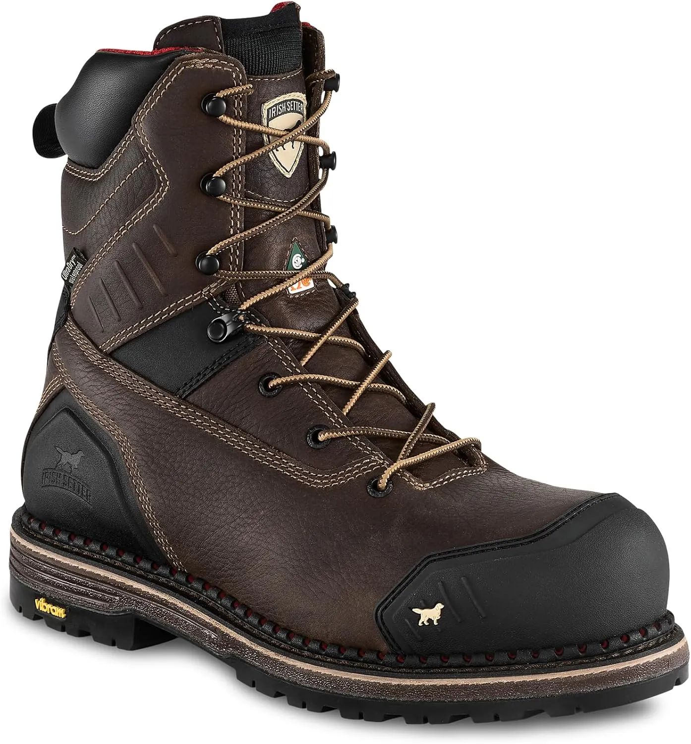 Irish Setter, Edgerton XD, Men’s, 8", Waterproof, Non-Metallic Safety Toe (CSA), Work Boot