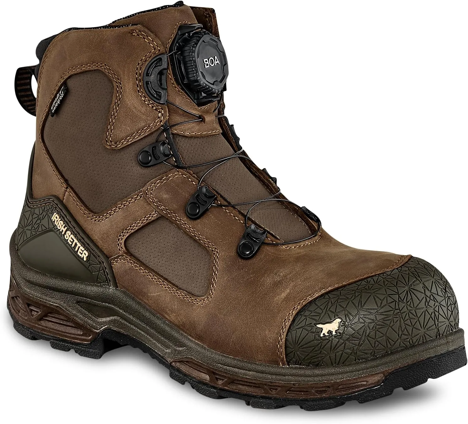 Irish Setter, Kasota, Men’s, 6", BOA, Waterproof, Non-Metallic Safety Toe, Work Boot