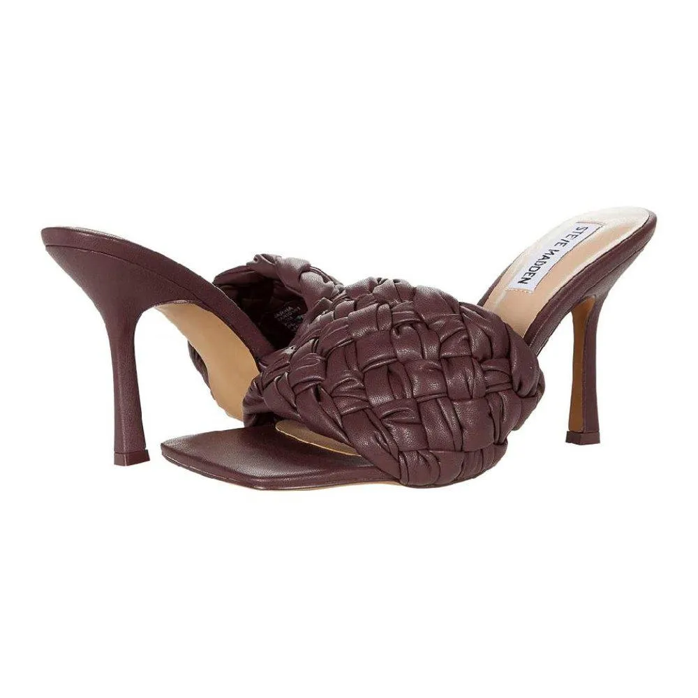 Jarina Brown Braided Heels