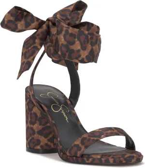 Jessica Simpson Women's Cadith Block Heel Bow Sandal Heeled