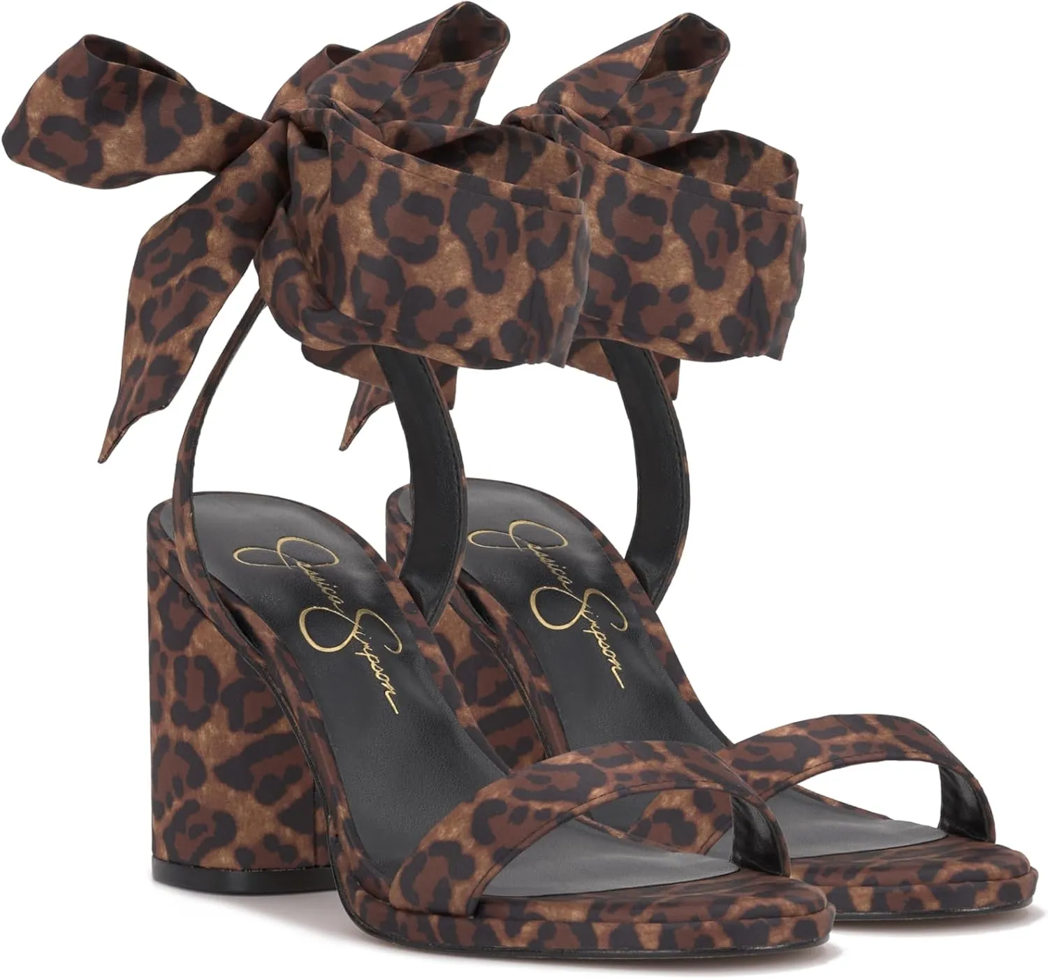 Jessica Simpson Women's Cadith Block Heel Bow Sandal Heeled