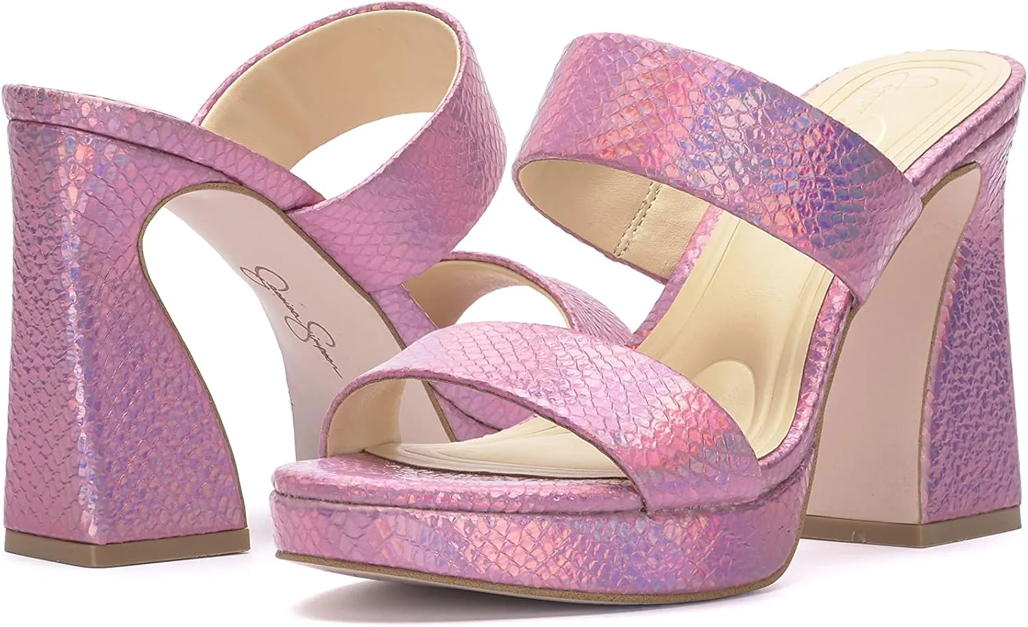 Jessica Simpson Women's Diza Platform High Heel Sandal Heeled