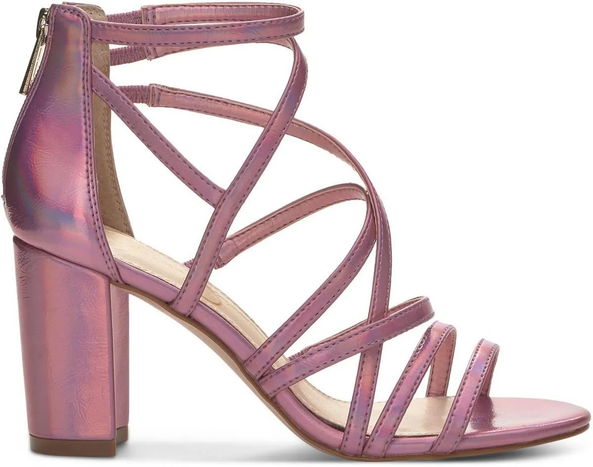 Jessica Simpson Women's Stassey Strappy Block Heel Sandal Heeled