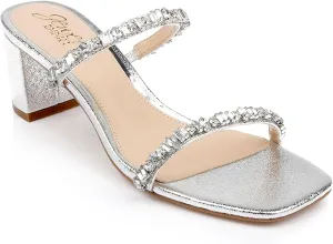 Jewel Badgley Mischka Alessia Block Heel Slides