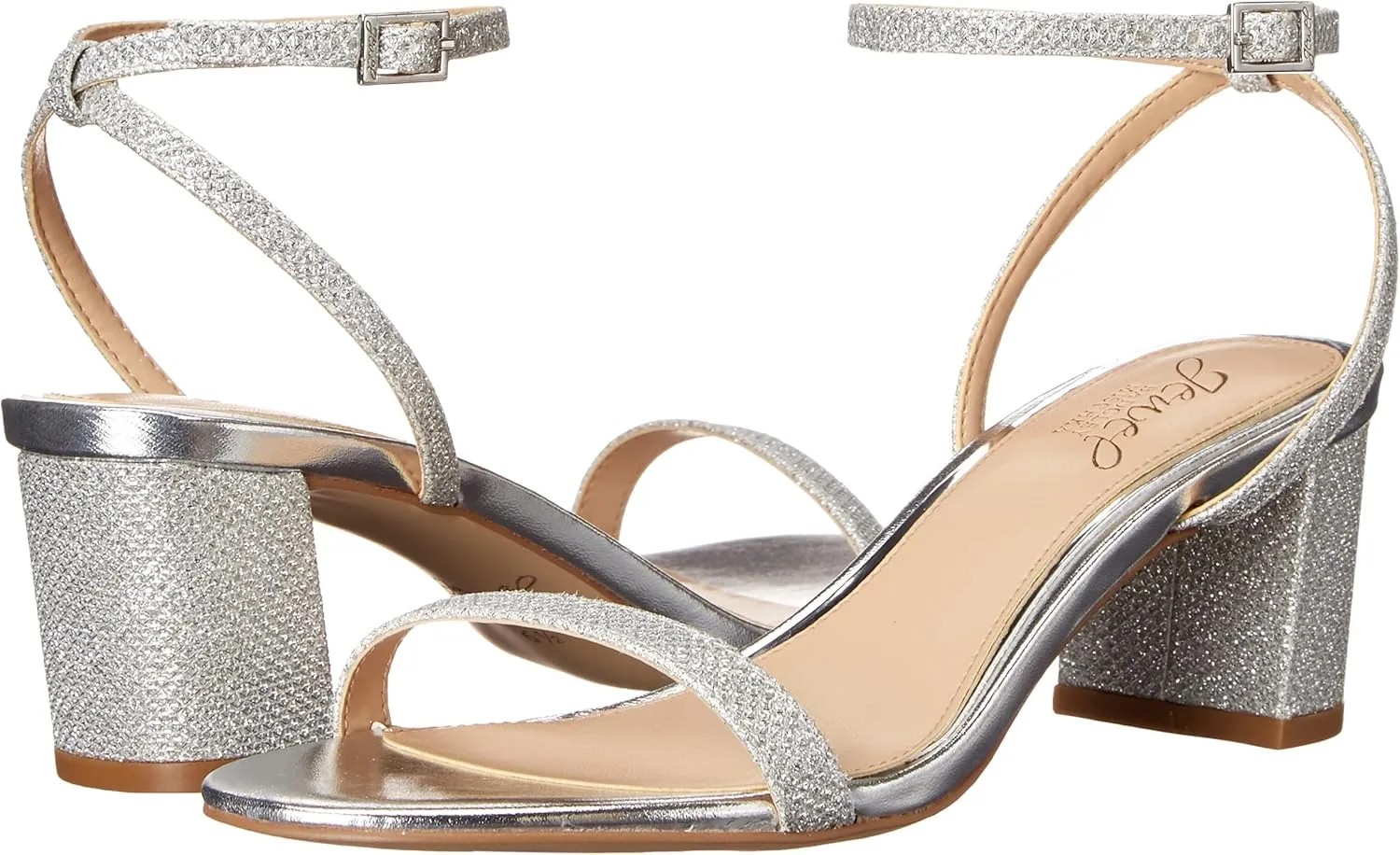 Jewel Badgley Mischka Danni II Low Block Heel Sandal