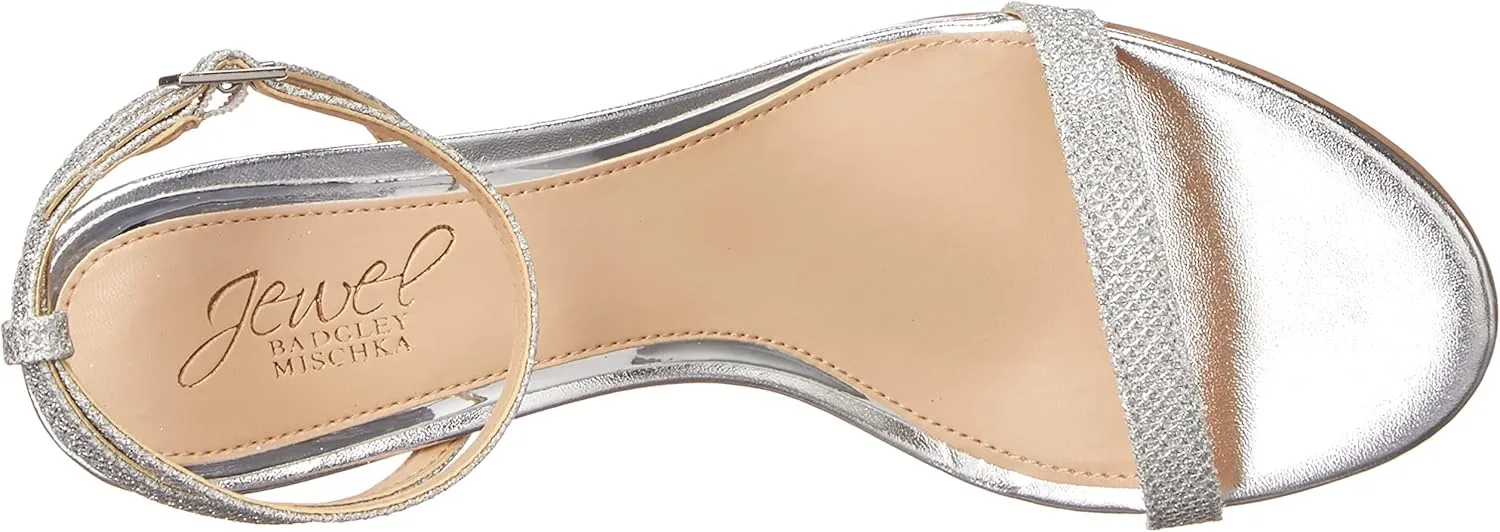 Jewel Badgley Mischka Danni II Low Block Heel Sandal
