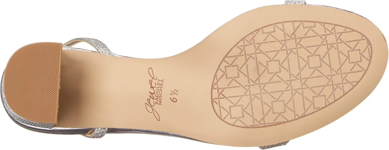 Jewel Badgley Mischka Danni II Low Block Heel Sandal