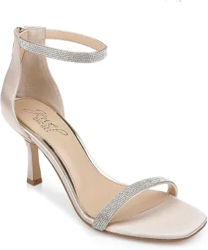 Jewel Badgley Mischka Genny Curvy Heel Sandal