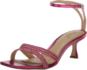 Jewel Badgley Mischka Hayzel Metallic Kitten Heel Sandal