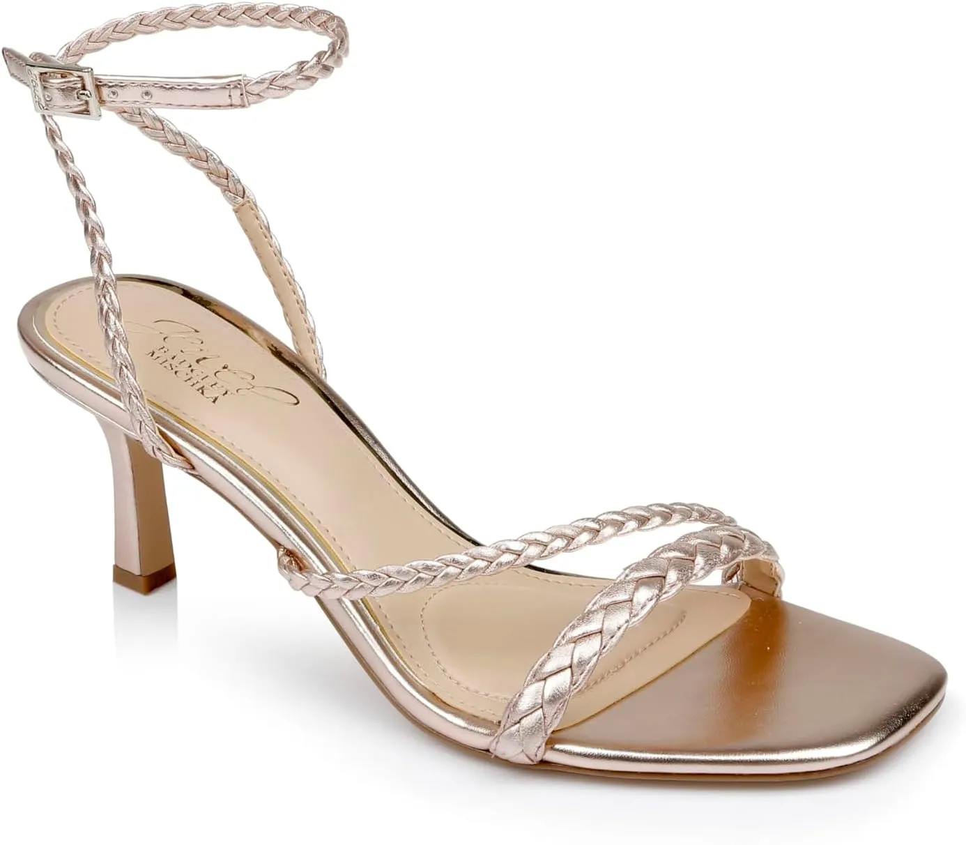 Jewel Badgley Mischka Helia Delicate Braided Sandal