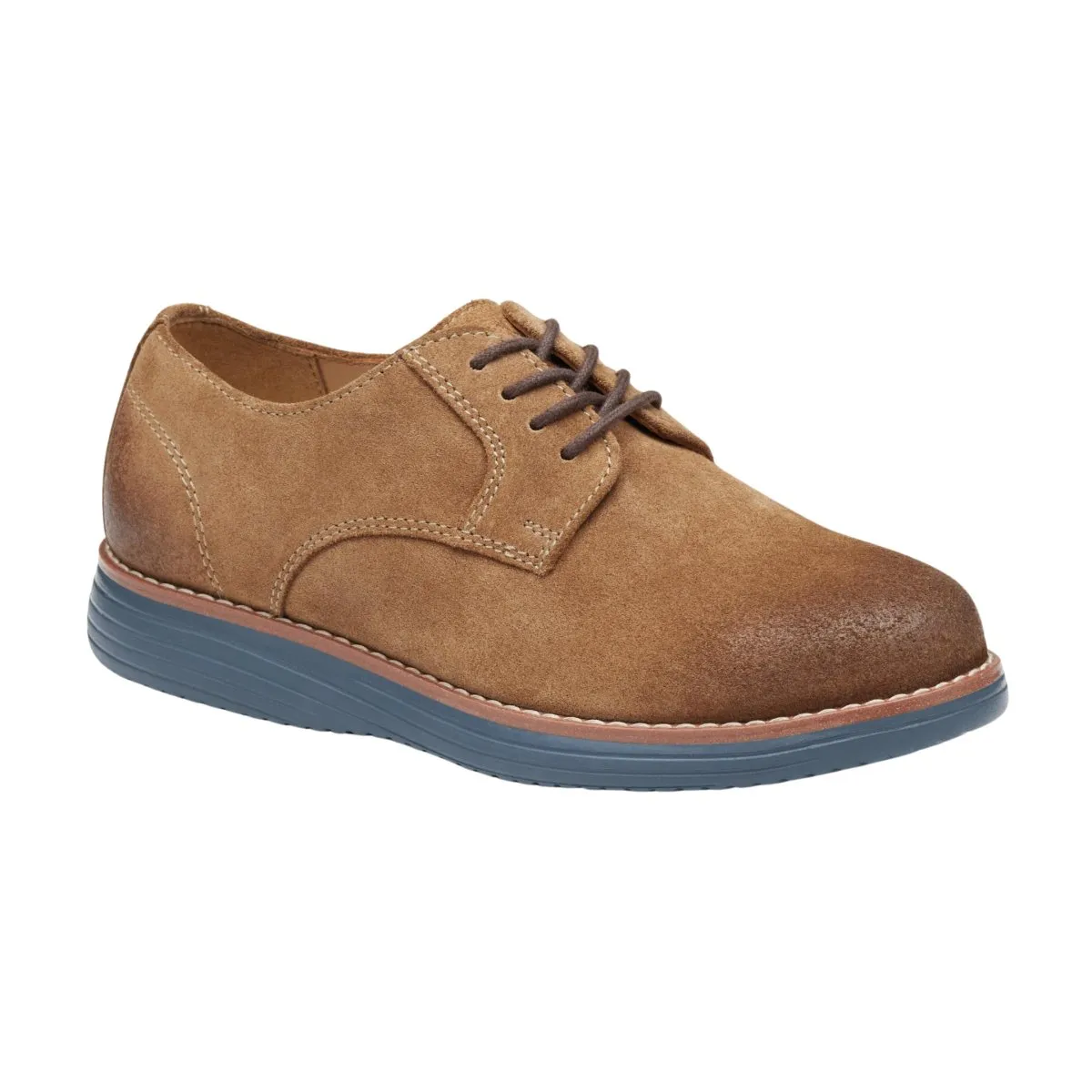 Johnston & Murphy Boy's Upton Plain Toe Snuff Suede