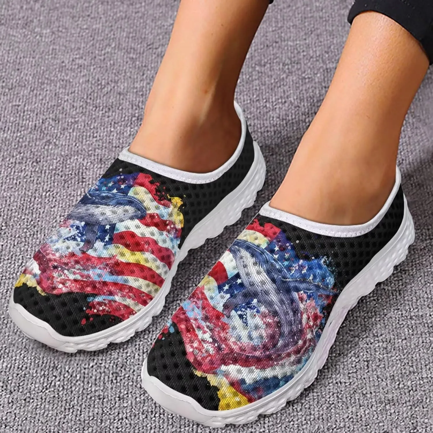 KEIAHUAN Womens Running Shoes Fashion Breathable Knit Casual Walking Sneaker Lightweight Comfortable Running Shoes