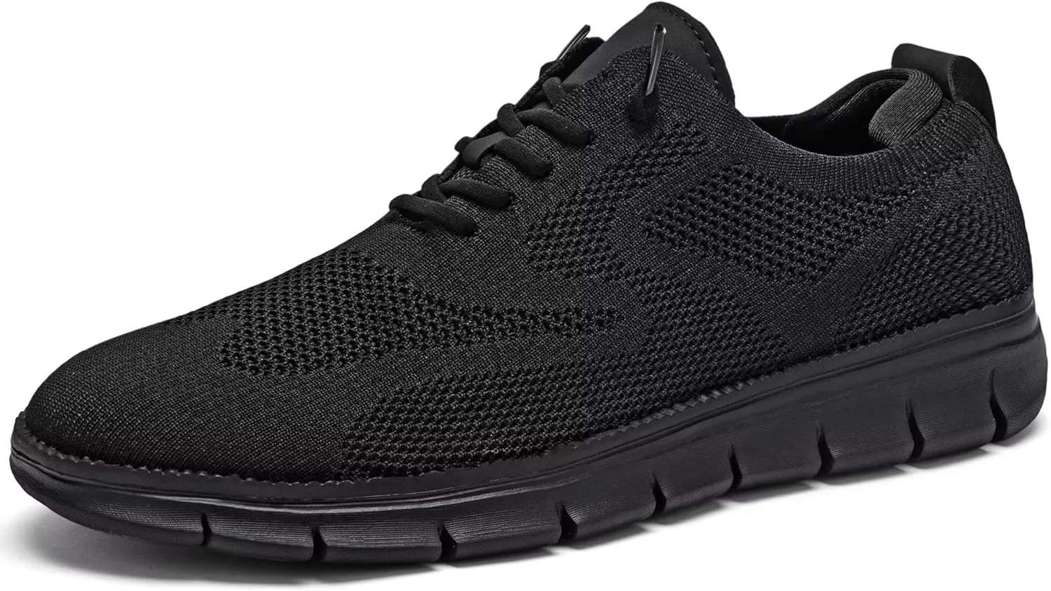 Kundork Men's Casual Dress Shoes Comfort Walking Shoes Mesh Knit Lightweight Breathable Sneakers
