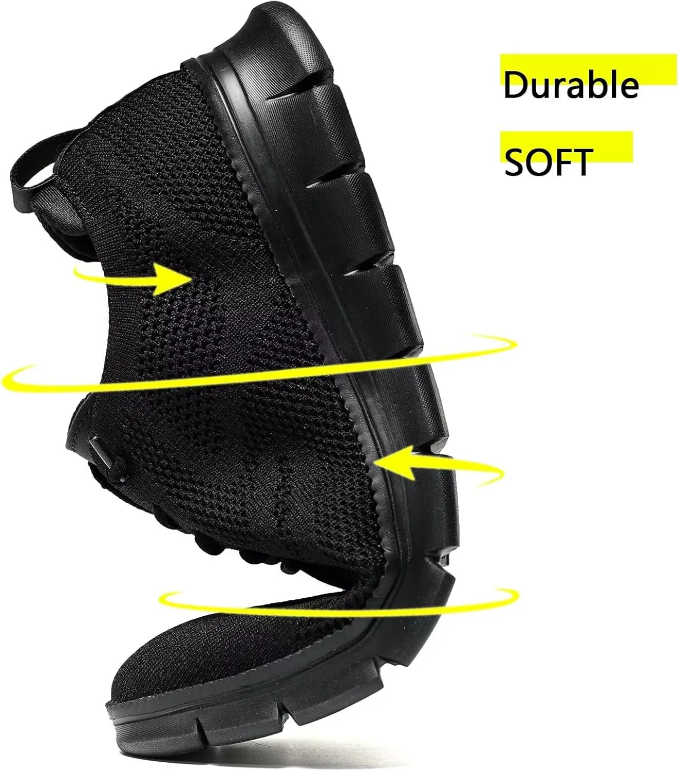 Kundork Men's Casual Dress Shoes Comfort Walking Shoes Mesh Knit Lightweight Breathable Sneakers